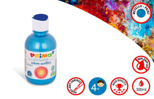Picture of PRIMO ACRYLIC METALLIC 300ML BLUE CYAN